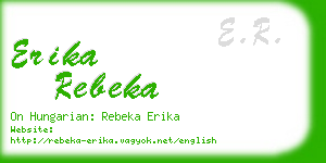 erika rebeka business card